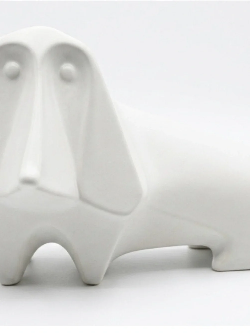 Jonathan Adler White Ceramic Dog Sculpture